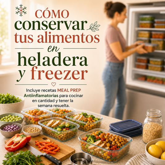 ❄️Cómo Conservar tus Alimentos en Heladera y Freezer + MEAL PREP Antiinflamatorio 🥗